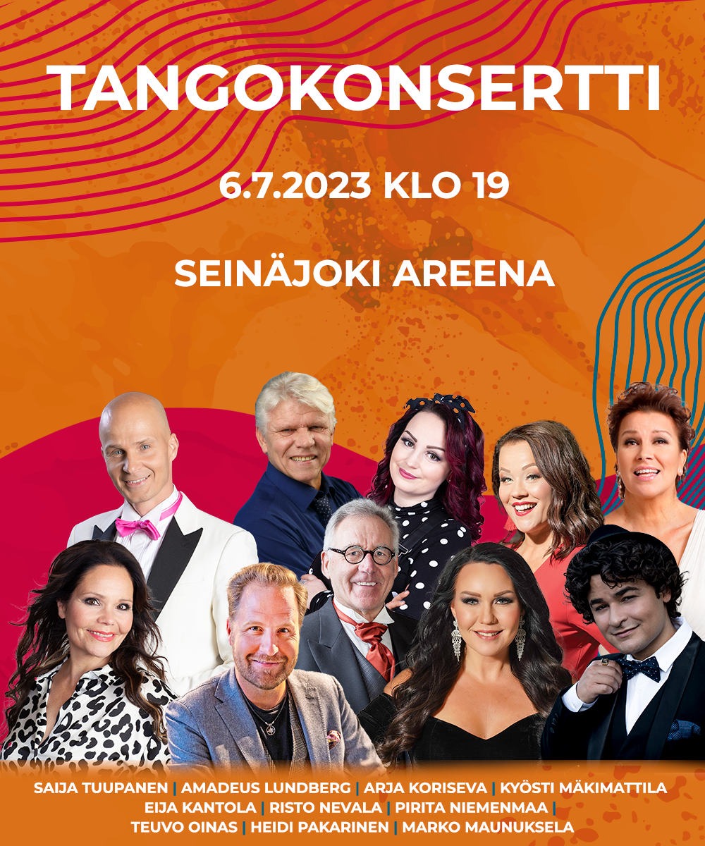 Read more about the article Seinäjoen Tangomarkkinat 6.7.2023. Lähtö Helsinki Kiasma klo 09.20 paluulähtö 30 min. tapahtuman loppumisen jälkeen.