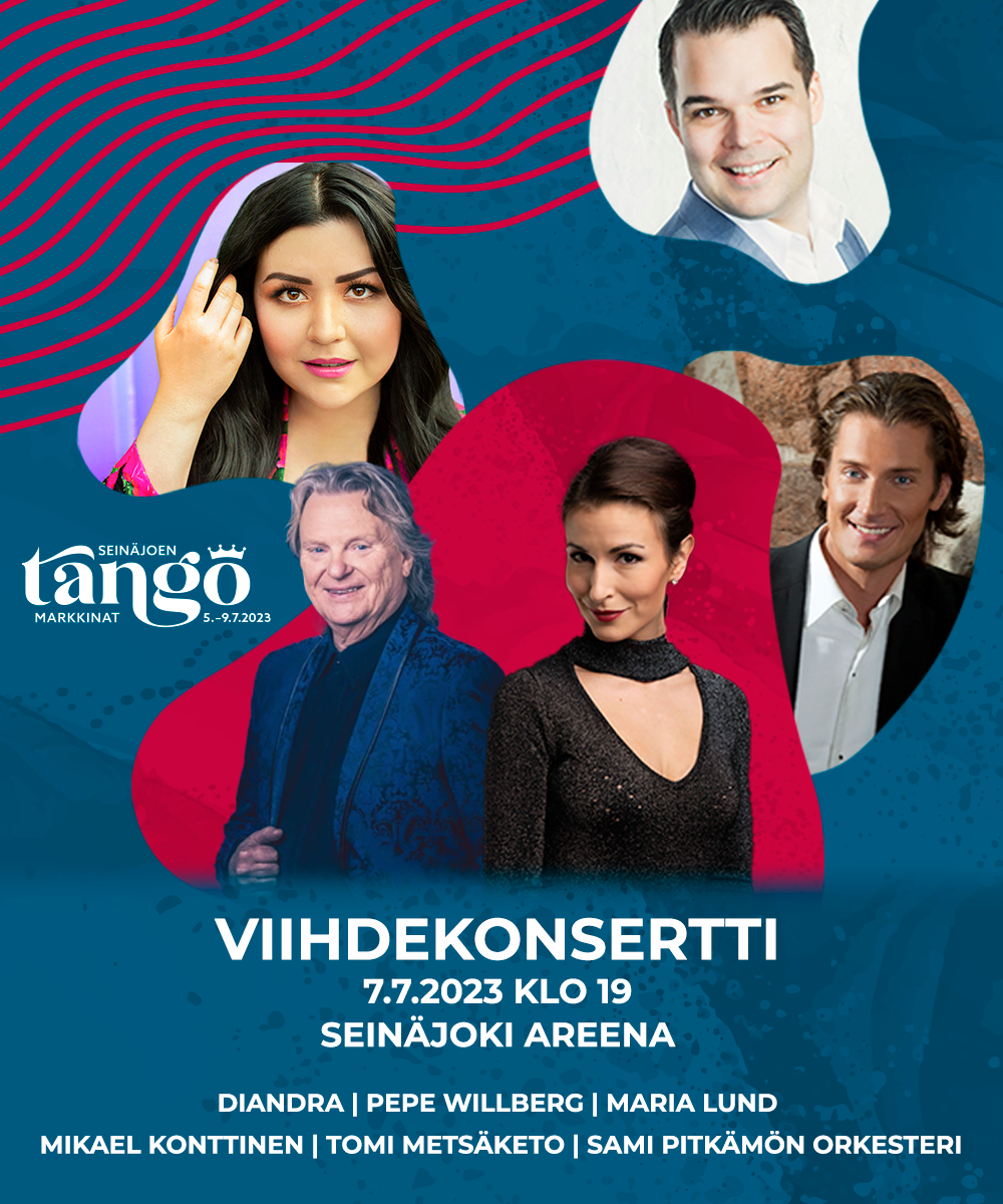 Read more about the article Seinäjoen Tangomarkkinat 7.7.2023 lähtö Helsinki Kiasma klo 09.20 paluulähtö 30 min. tapahtuman loppumisen jälkeen.